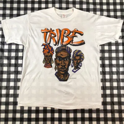 Pre-owned Vintage African Tribe Called Quest ? Bootleg Style  90's Tee In White