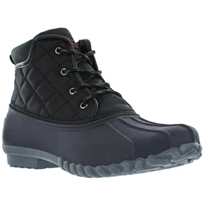 Vintage Aidan Mens Lace-up Man Made Winter & Snow Boots In Black