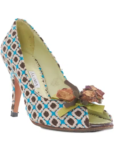Pre-owned Vintage Alima Pumps In Blue