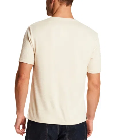 Vintage & Black Men's Horizontal Ribbed T-shirt In White
