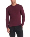 Vintage & Black Men's Long Sleeve Crewneck T-shirt In Burgundy