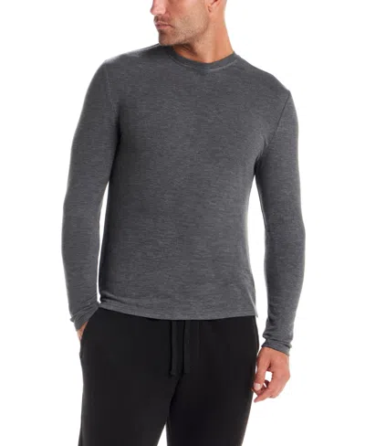 Vintage & Black Men's Long Sleeve Crewneck T-shirt In Gray