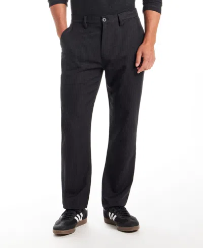 Vintage & Black Men's Regular Fit Checkered Pattern Pants In Gray