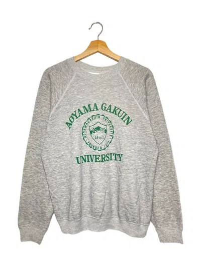 Pre-owned Vintage Aoyama Gakuin University Crewneck In Grey