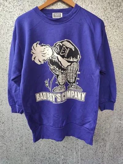 Pre-owned Vintage Bad Boy Sweatshirt In Purple