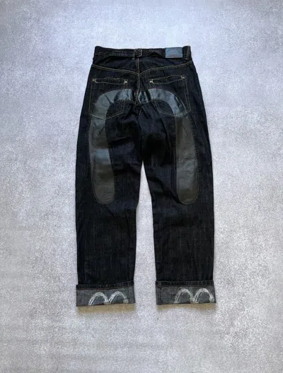 Pre-owned Vintage Baggy Jeans Y2k 34 In Black