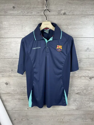Pre-owned Vintage Barcelona Fbc Soccer Jersey Size M In Blue