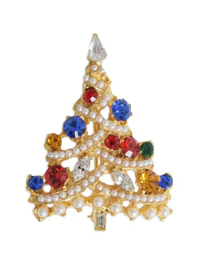 Pre-owned Vintage Bijoux Golden Brooch