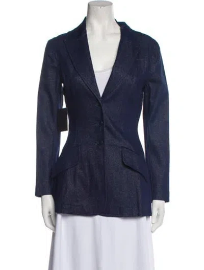 Pre-owned Vintage Blazer In Blue