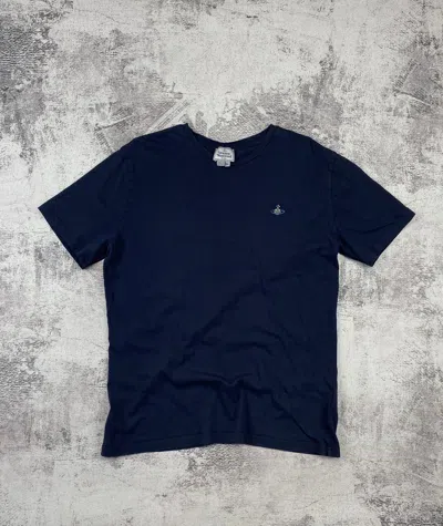 Pre-owned Vintage Blue Mini Logo Vivienne Westwood T-shirt