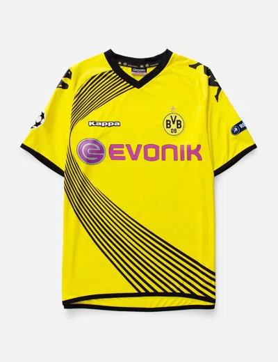 Vintage Borussia Dortmund 2011-2012 Uefa Cl Home Match Worn Issue Shirt #27 Santana In Yellow