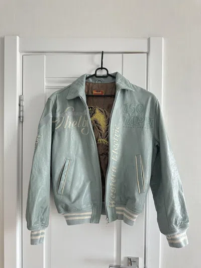 Pre-owned Vintage Buco Roadmaster Leather Jacket Tiger In Blue