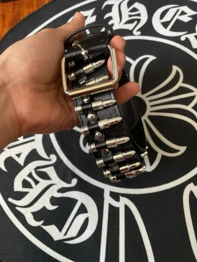 Pre-owned Vintage Bullet Belt In Black