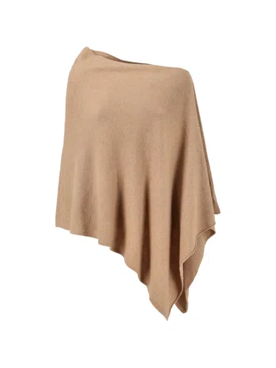 Pre-owned Vintage Cashmere Poncho In Neutral