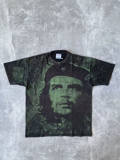 Pre-owned Vintage Che Guevara Full Print T-shirt In Black