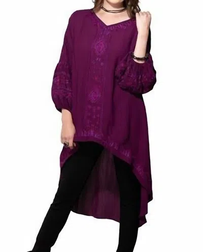 Vintage Collection Adele Tunic In Plum In Purple