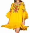 VINTAGE COLLECTION ANASTASIA TUNIC DRESS IN YELLOW