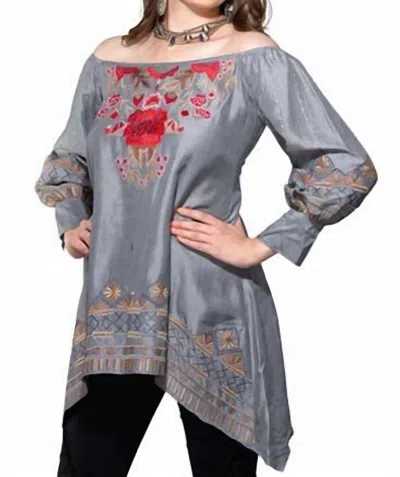 Vintage Collection Mia Dress/tunic In Silver In Multi