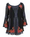VINTAGE COLLECTION WOMEN'S BEAUTY TUNIC IN BLACK