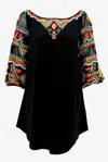 VINTAGE COLLECTION WOMEN'S LUNA TUNIC IN BLACK
