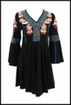 VINTAGE COLLECTION WOMEN'S MARCY KNIT TUNIC/DRESS IN BLACK