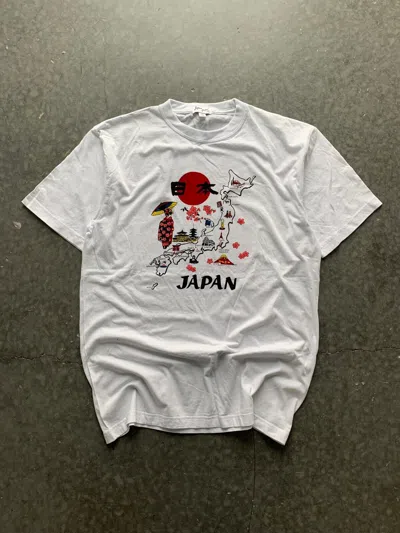Pre-owned Vintage Crazy  Japan Graphic Tee In White