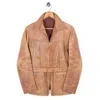 Vintage Curated By Double Rl Ralph Lauren 1940s Belted Leather Jacket In Brown
