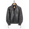 Vintage Curated By Double Rl Ralph Lauren 1950s-'60s Leather Moto Jacket In Black
