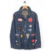 Vintage Curated By Double Rl Ralph Lauren 1950s Patched Denim Jacket In Blue
