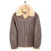 Vintage Curated By Double Rl Ralph Lauren B-9 Shearling-leather Jacket In Brown