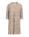 Vintage De Luxe Woman Overcoat & Trench Coat Taupe Size 6 Goat Skin
