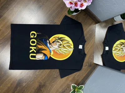 Pre-owned Vintage Dragonball  Goku T-shirt In Black