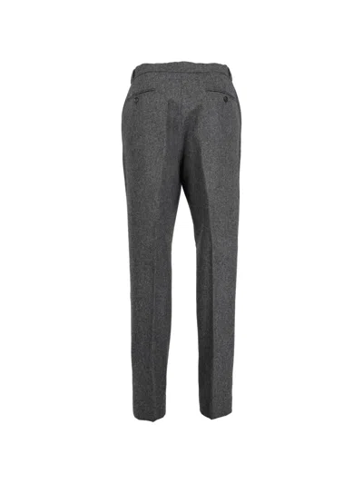 Pre-owned Vintage Drawstring-waist Trousers In Gray