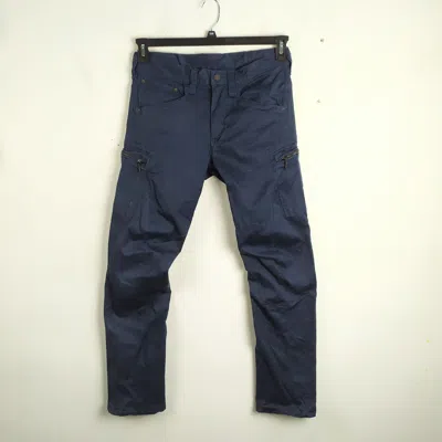 Pre-owned Vintage Evenriver Faded Cargo Pants In Blue Black