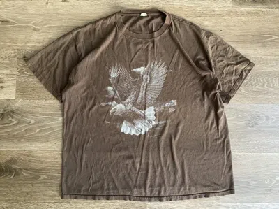 Pre-owned Vintage Faded Brown Eagle Boxy Shirt