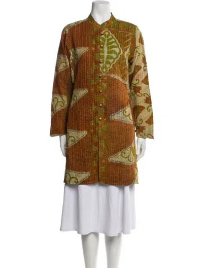 Pre-owned Vintage Floral Print Evening Jacket In Multi