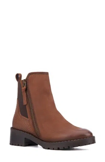 Vintage Foundry Alara Zip Boot In Tan
