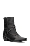 Vintage Foundry Alissa Harness Leather Boot In Black