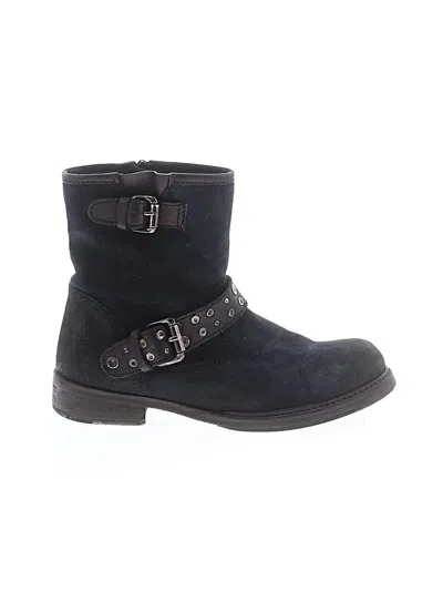 Pre-owned Vintage Foundry Ankle Boots In Black