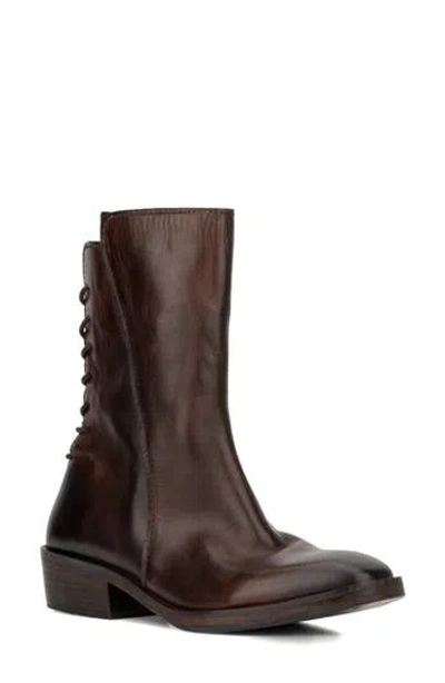 Vintage Foundry Annabell Leather Lace Up Boot In Brown