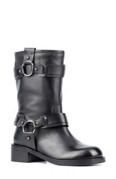 Vintage Foundry Augusta Harness Strap Boot In Black