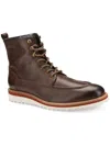 VINTAGE FOUNDRY CO 1192 MENS LEATHER MOC TOE ANKLE BOOTS