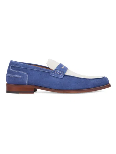 Vintage Foundry Co Men's Brioc Colorblock Dress Penny Loafers In Blue