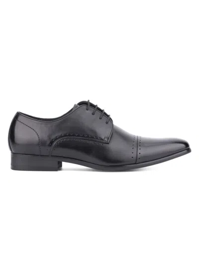 Vintage Foundry Co Men's Cap Toe Leather Derby Shoes In Black