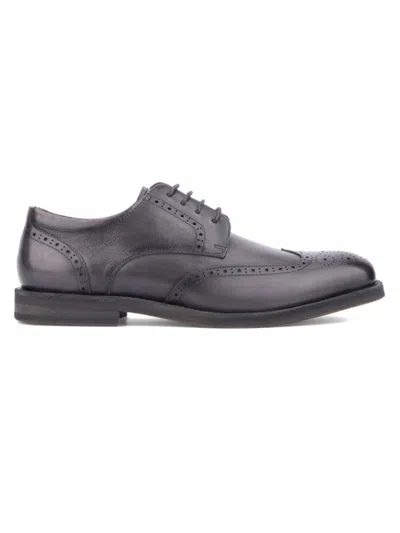 Vintage Foundry Co Men's Irwin Leather Derby Shoes In Dark Grey