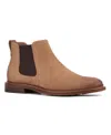 Vintage Foundry Co Evans Mens Suede Square Toe Chelsea Boots In Taupe