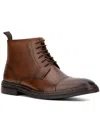 VINTAGE FOUNDRY CO MENS LEATHER TOE-CAP ANKLE BOOTS