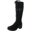 Vintage Foundry Co Naomi Womens Zipper Leather Knee-high Boots In Black