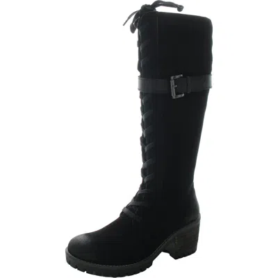 Vintage Foundry Co Naomi Womens Zipper Leather Knee-high Boots In Black