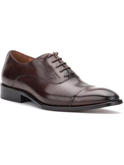 Vintage Foundry Co Pence Mens Leather Lace-up Oxfords In Brown